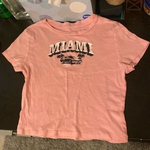 Pink baby tee